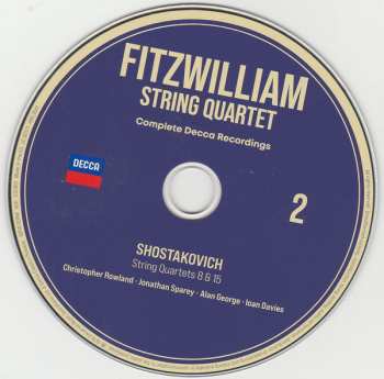 15CD/Dobozkészlet Fitzwilliam String Quartet: Complete Decca Recordings LTD