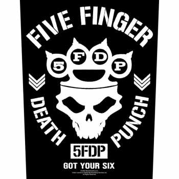 Merch Five Finger Death Punch: Five Finger Death Punch Back Patch: Got Your Six