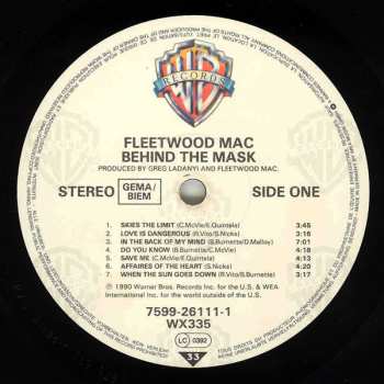 LP Fleetwood Mac: Behind The Mask