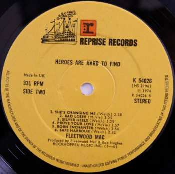 LP Fleetwood Mac: Heroes Are Hard To Find