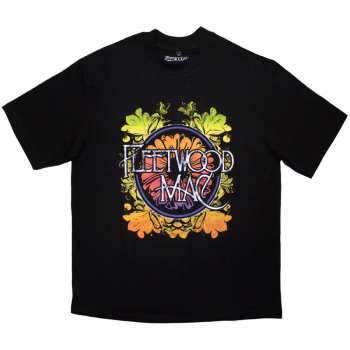 Merch Fleetwood Mac: Oversized Póló Circle Floral Logo Fleetwood Mac