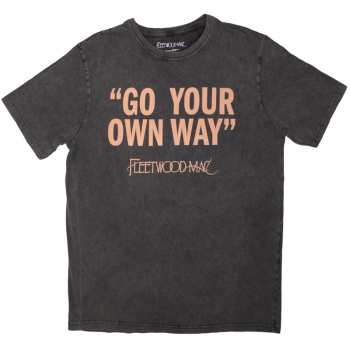Merch Fleetwood Mac: Stone Wash Póló Go Your Own Way