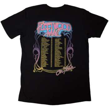 Merch Fleetwood Mac: Fleetwood Mac Unisex T-shirt: On Tour (black) (back Print) (small) S