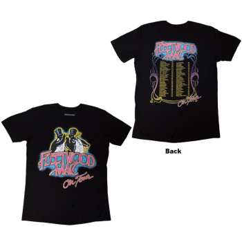 Merch Fleetwood Mac: Fleetwood Mac Unisex T-shirt: On Tour (black) (back Print) (small) S