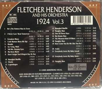 CD Fletcher Henderson And His Orchestra: 1924 Vol. 3