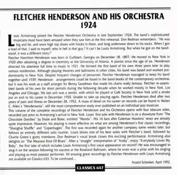 CD Fletcher Henderson And His Orchestra: 1924 Vol. 3