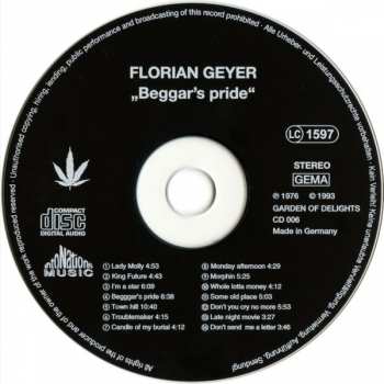 CD Florian Geyer: Beggars Pride