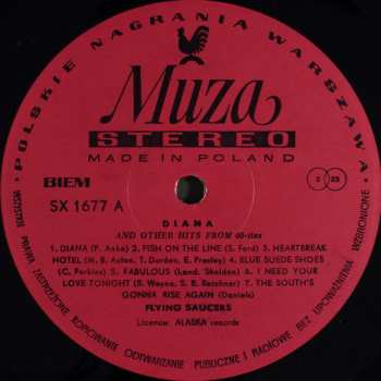 LP Flying Saucers: Diana And Other Hits From 60-ties