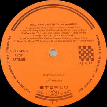 LP Fonográf: Na Mi Újság Wágner Úr? = Well, What's The News, Mr Wagner?