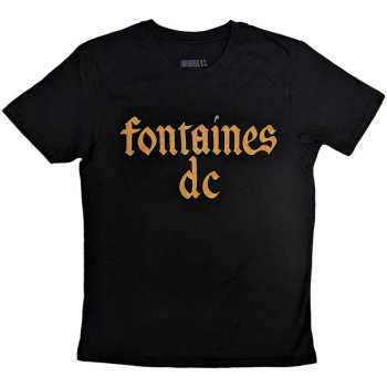 Merch Fontaines D.C.: Fontaines D.c. Unisex T-shirt: Gothic Logo (small) S