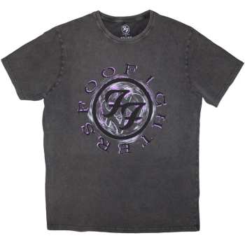 Merch Foo Fighters: Stone Wash Póló Wheel Logo Foo Fighters Shadow