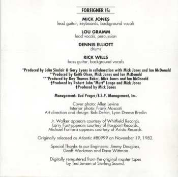 CD Foreigner: Records