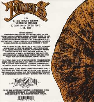 CD Forensics: Hogback Mountain Sessions Vol. 1 LTD