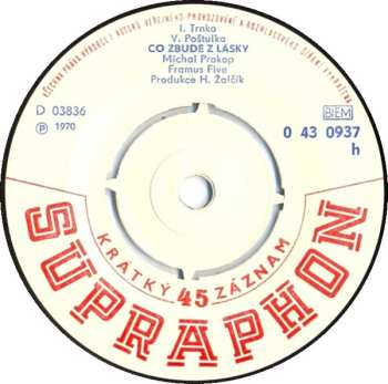 SP Framus Five: Modrá Ryba / Co Zbude Z Lásky