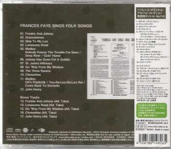 CD Frances Faye: Frances Faye Sings Folk Songs LTD