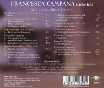 CD Francesco Tomasi: Arie A Una, Due E Tre Voci