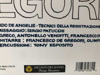 LP Francesco De Gregori: Francesco De Gregori