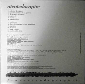 LP Francesco De Gregori: Niente Da Capire