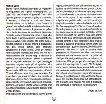 CD Francesco De Masi: Concerto Per Pistola Solista (Original Motion Picture Soundtrack) LTD