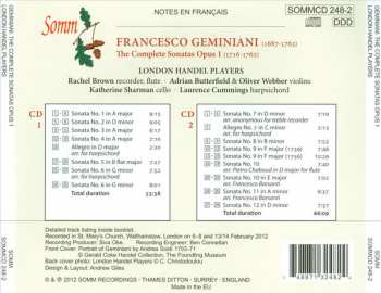 2CD Francesco Geminiani: The Complete Sonatas Op. 1