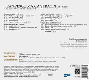 CD Enrico Gatti: Sonate a Violino Solo e Basso