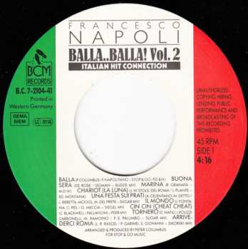SP Francesco Napoli: Balla..Balla! Vol. 2 - Italian Hit Connection