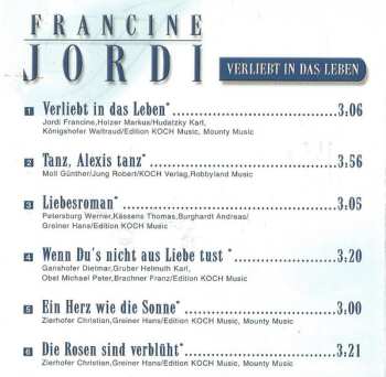 CD Francine Jordi: Verliebt In Das Leben