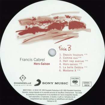 LP Francis Cabrel: Hors-Saison