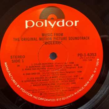 LP Michel Legrand: Bolero (Original Motion Picture Soundtrack)