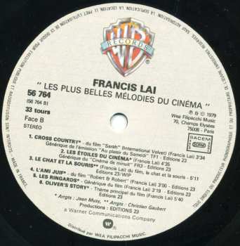 LP Francis Lai: Les Plus Belles Mélodies Du Cinéma
