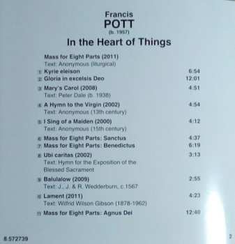 CD Grace Davidson: In The Heart Of Things (Choral Music Of Francis Pott)