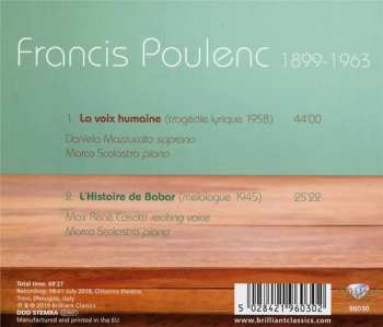 CD Francis Poulenc: La Voix Humaine; L'Histoire De Babar