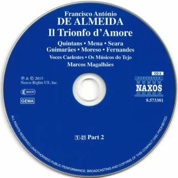2CD João Fernandes: Il Trionfo D'Amore