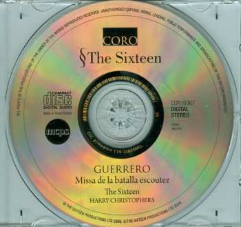 CD The Sixteen: Missa De La Batalla Escoutez ; La Guerre