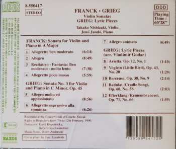 CD César Franck: Violin Sonatas / Lyric Pieces