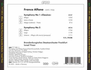 CD Franco Alfano: Symphonies 1 & 2