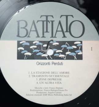 LP Franco Battiato: Orizzonti Perduti