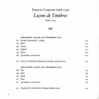 CD François Couperin: Leçons De Ténèbres
