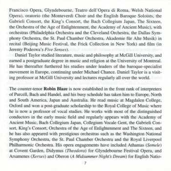 CD Daniel Taylor: Leçons De Ténèbres