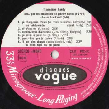 LP Françoise Hardy: La Maison Où J'ai Grandi