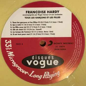 LP Françoise Hardy: Tous Les Garçons Et Les Filles LTD | CLR