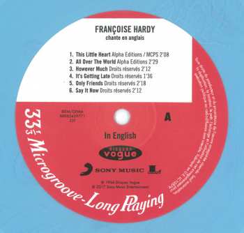 LP Françoise Hardy: In English LTD | CLR