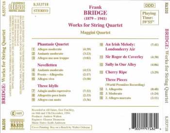 CD Frank Bridge: Works For String Quartet
