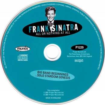 4CD/Dobozkészlet Frank Sinatra: All Or Nothing At All