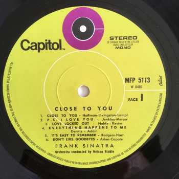 LP Frank Sinatra: Close To You