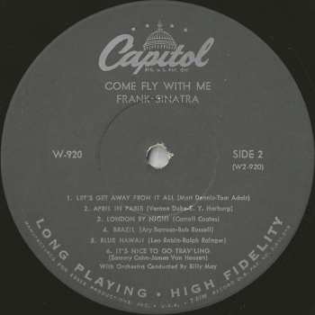LP Frank Sinatra: Come Fly With Me (lucky Dip Marble Vinyl)