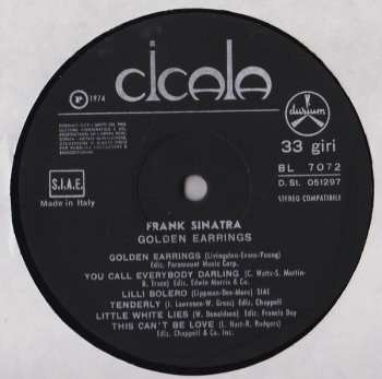 LP Frank Sinatra: Golden Earrings