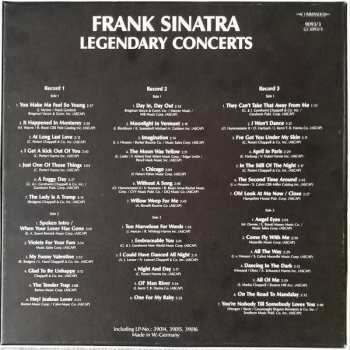 3LP/Dobozkészlet Frank Sinatra: Legendary Concerts