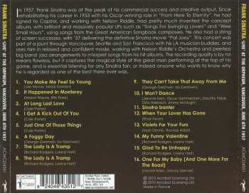 CD Frank Sinatra: 'Live' At The Orpheum, Vancouver, June 8th 1957