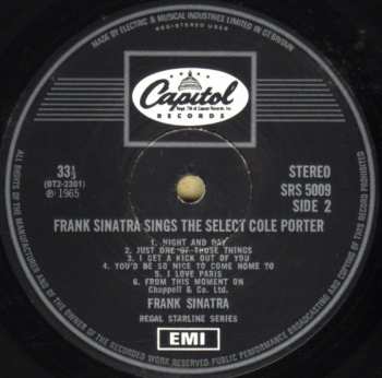 LP Frank Sinatra: Sings The Select Cole Porter